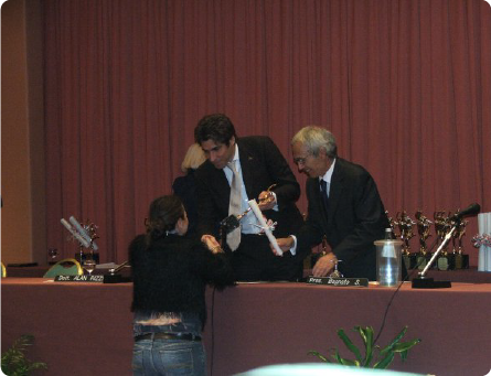 La premiazione del premio Mercurio d'oro